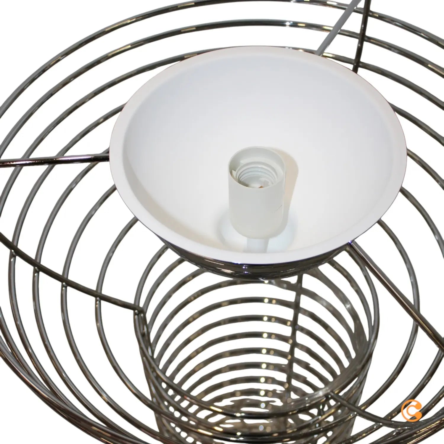 B-Ware Verpan Stehleuchte Standlampe Wire Leuchte Orange Kunststoff Stahl Chrom E27 Led - 5702410530959