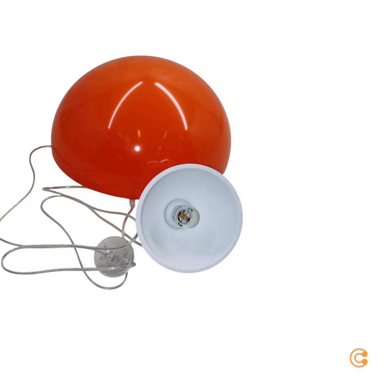 B-Ware Verpan Stehleuchte Standlampe Wire Leuchte Orange Kunststoff Stahl Chrom E27 Led - 5702410530959