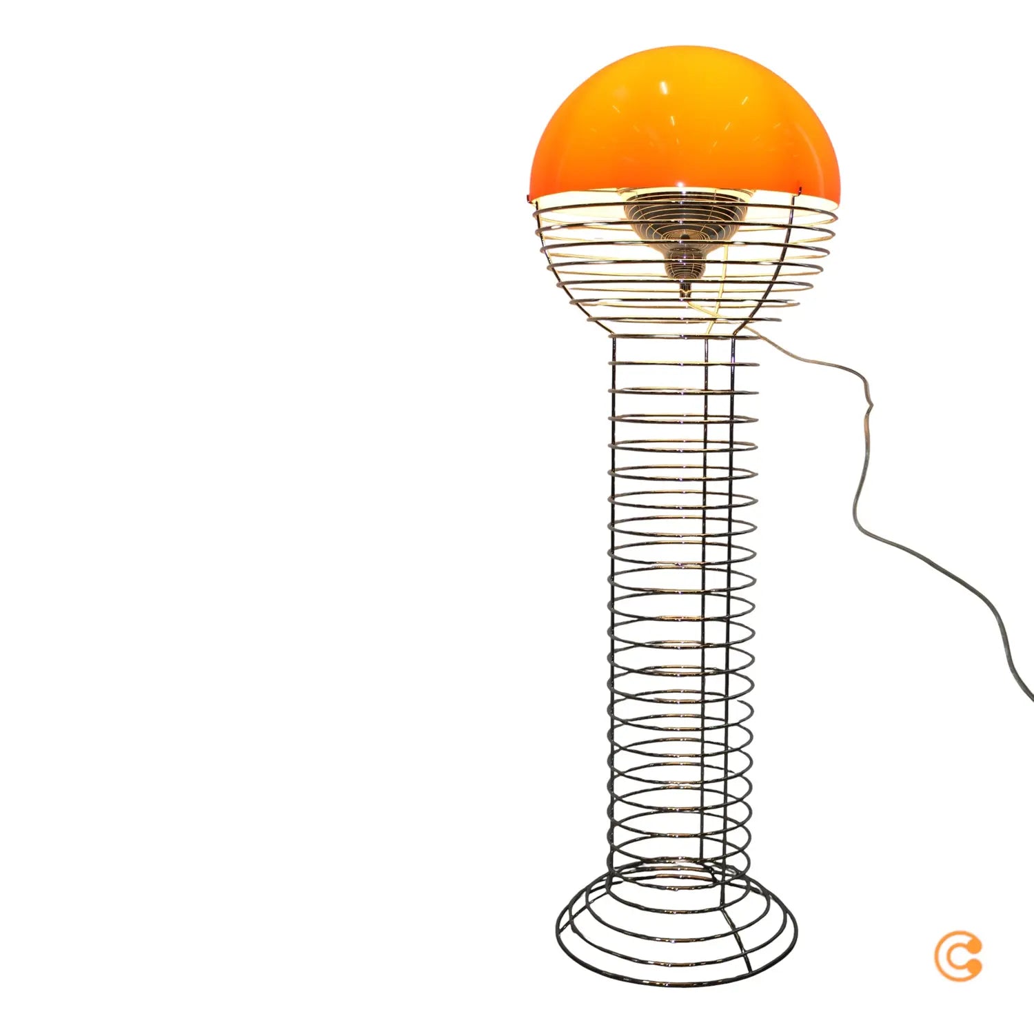 B-Ware Verpan Stehleuchte Standlampe Wire Leuchte Orange Kunststoff Stahl Chrom E27 Led - 5702410530959