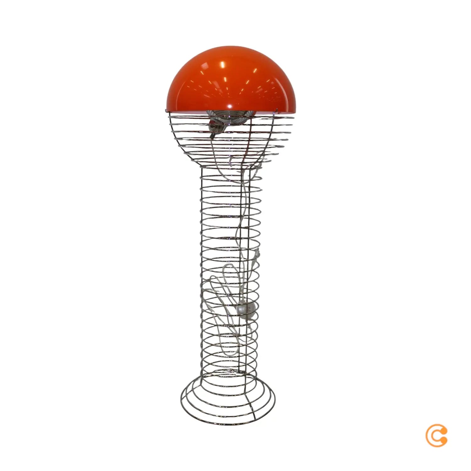 B-Ware Verpan Stehleuchte Standlampe Wire Leuchte Orange Kunststoff Stahl Chrom E27 Led - 5702410530959