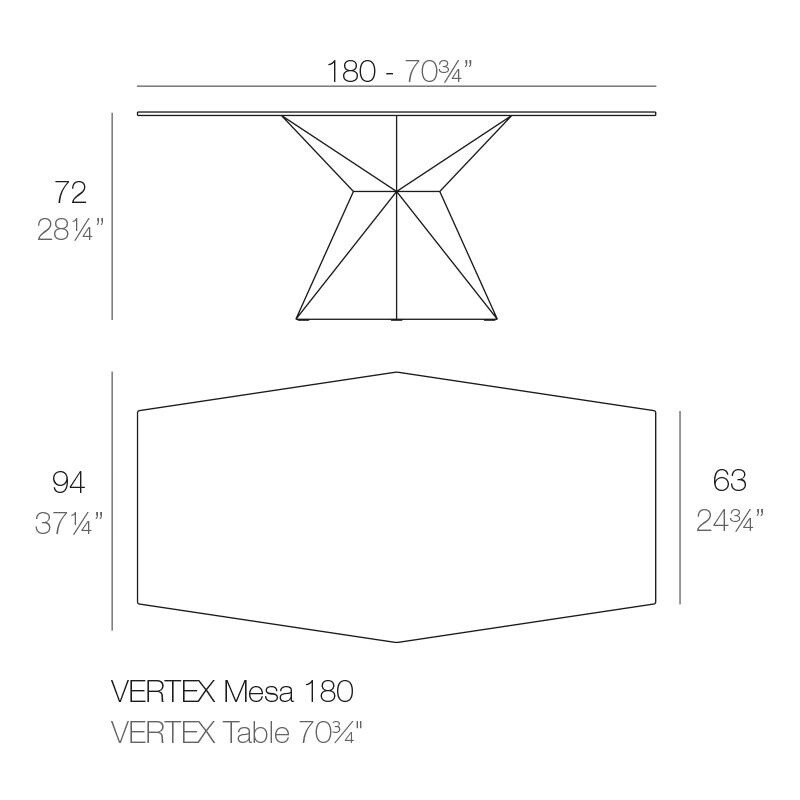 B-Ware Vertex Gartentisch Tisch Outdoor 94x180cm Weiß Matt 94x180x72 Cm Tischmöbel - 8412524087238