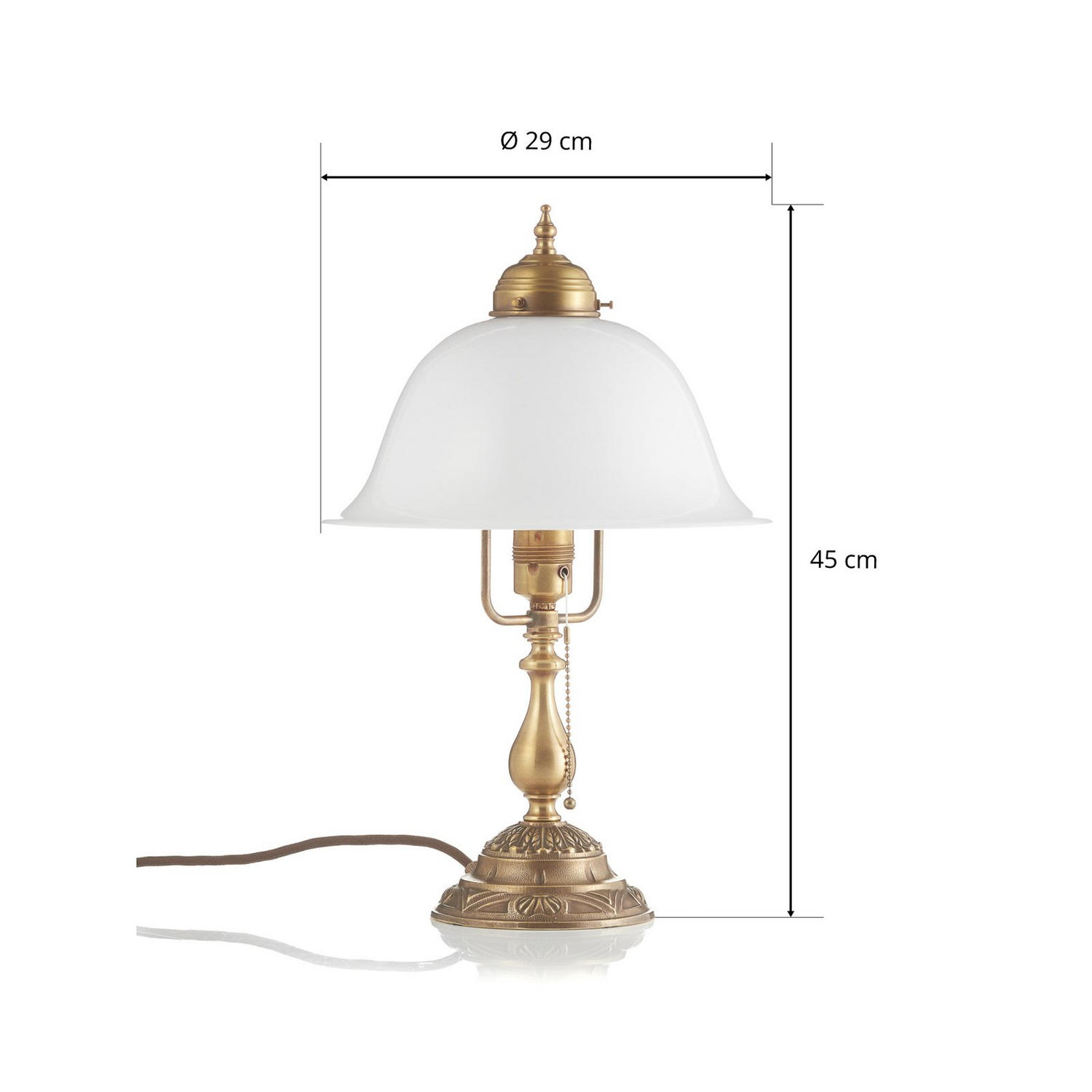 Berliner Messinglampen Verzierte Tischleuchte Carolin Messing Siehe Text/Foto B-Ware - 4043783510737