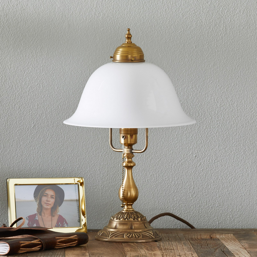 Berliner Messinglampen Verzierte Tischleuchte Carolin Messing Siehe Text/Foto B-Ware - 4043783510737