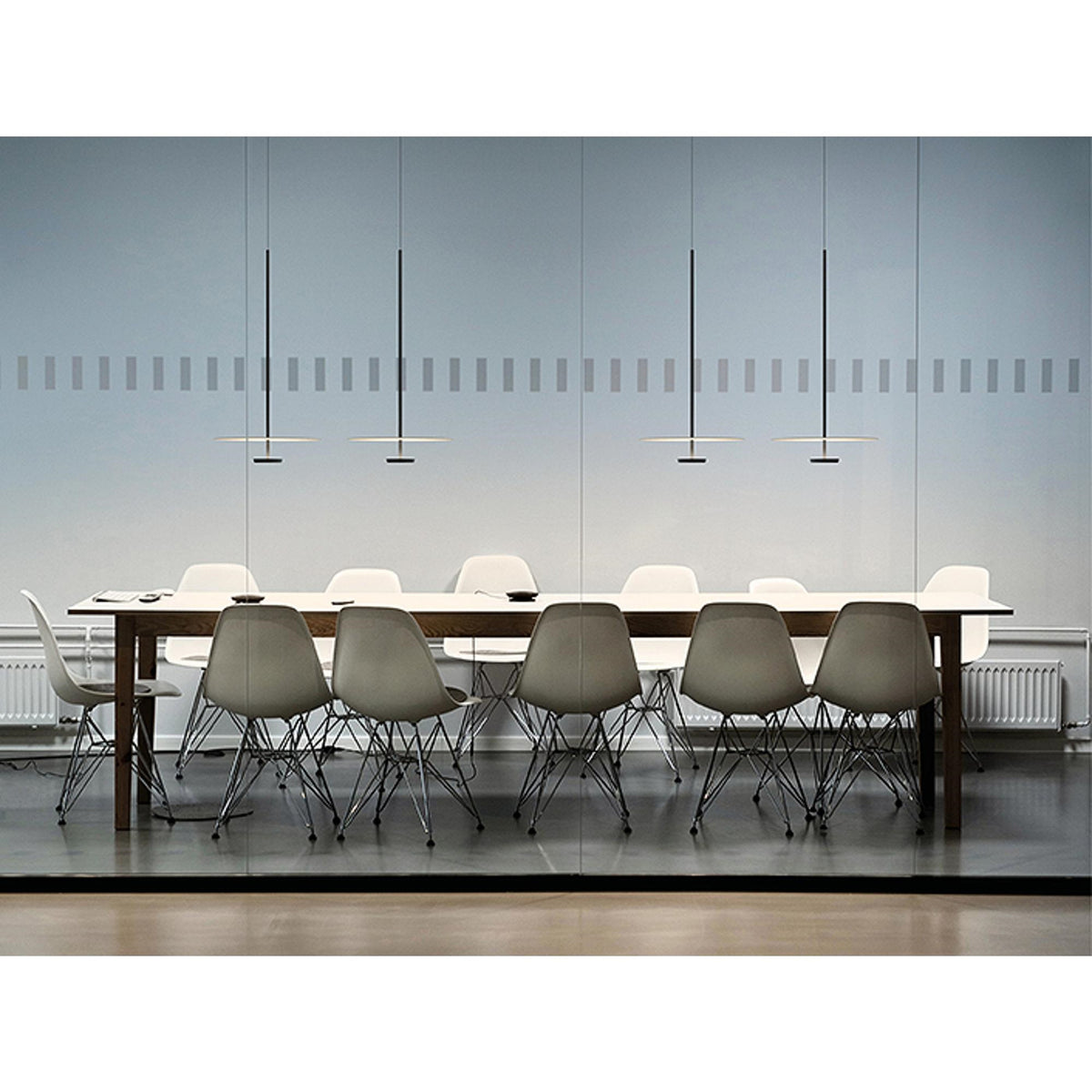 Vibia Flat 5940 Pendelleuchte Creme LED Hängeleuchte Lampe Leuchte Deckenlampe - 1
