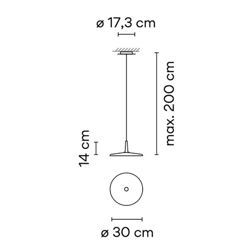 B-Ware Vibia Pendelleuchte Hängelampe Skan Led Weiß Wohnzimmer Esstisch Design 30 Cm - 244587