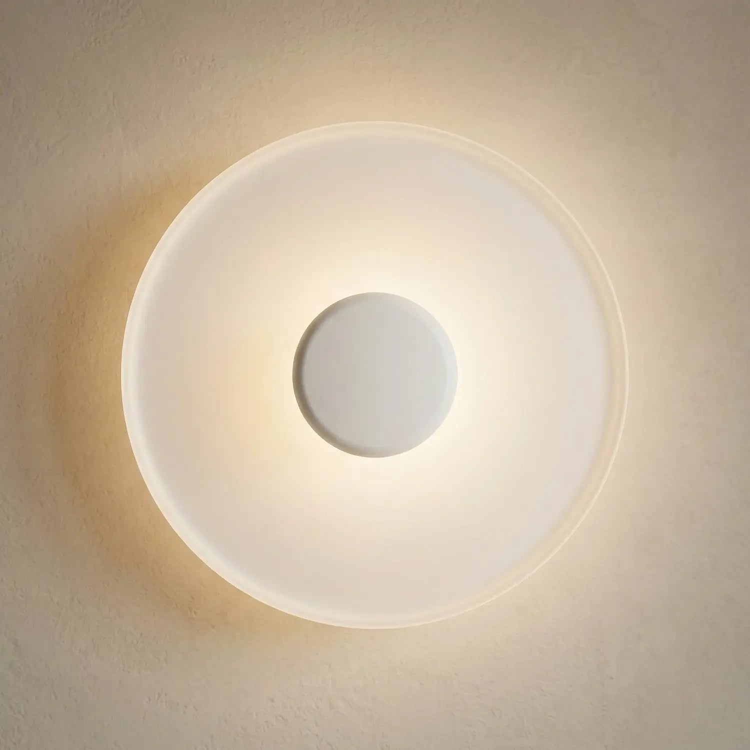 B-Ware Vibia Led Wandleuchte Top Wandlampe Weiß Aluminium Stahl ø40cm Beleuchtung La936
