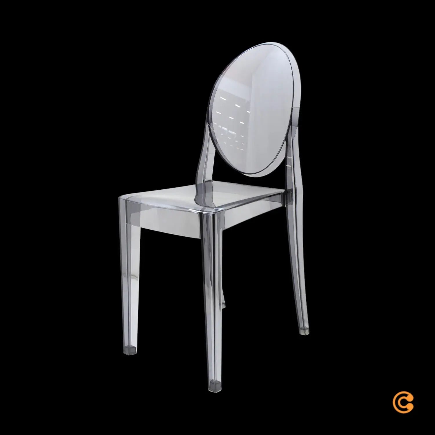 B-Ware Kartell Victoria Stuhl Designerstuhl Lehnstuhl Küchenstuhl Esszimmer Transparent