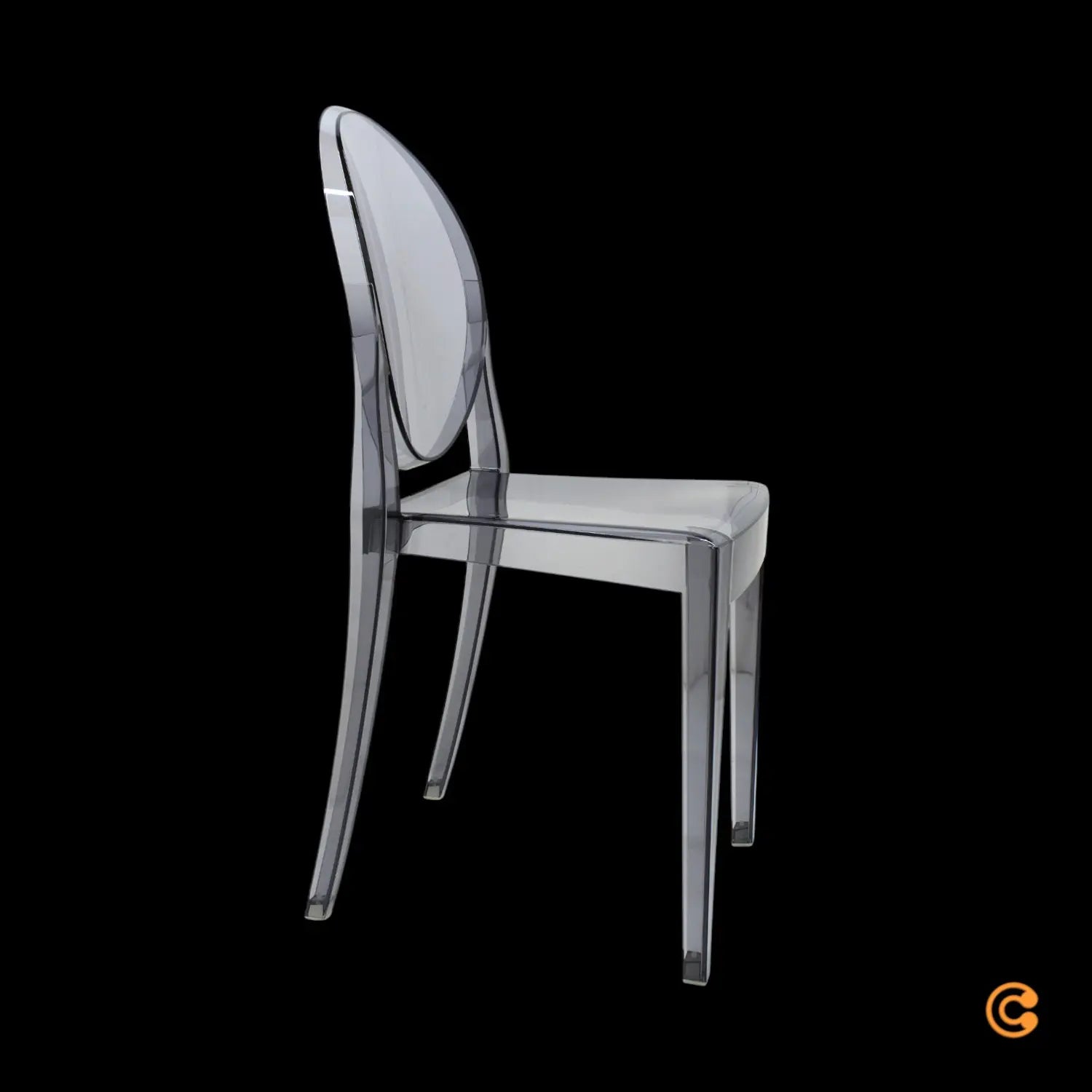 B-Ware Kartell Victoria Stuhl Designerstuhl Lehnstuhl Küchenstuhl Esszimmer Transparent