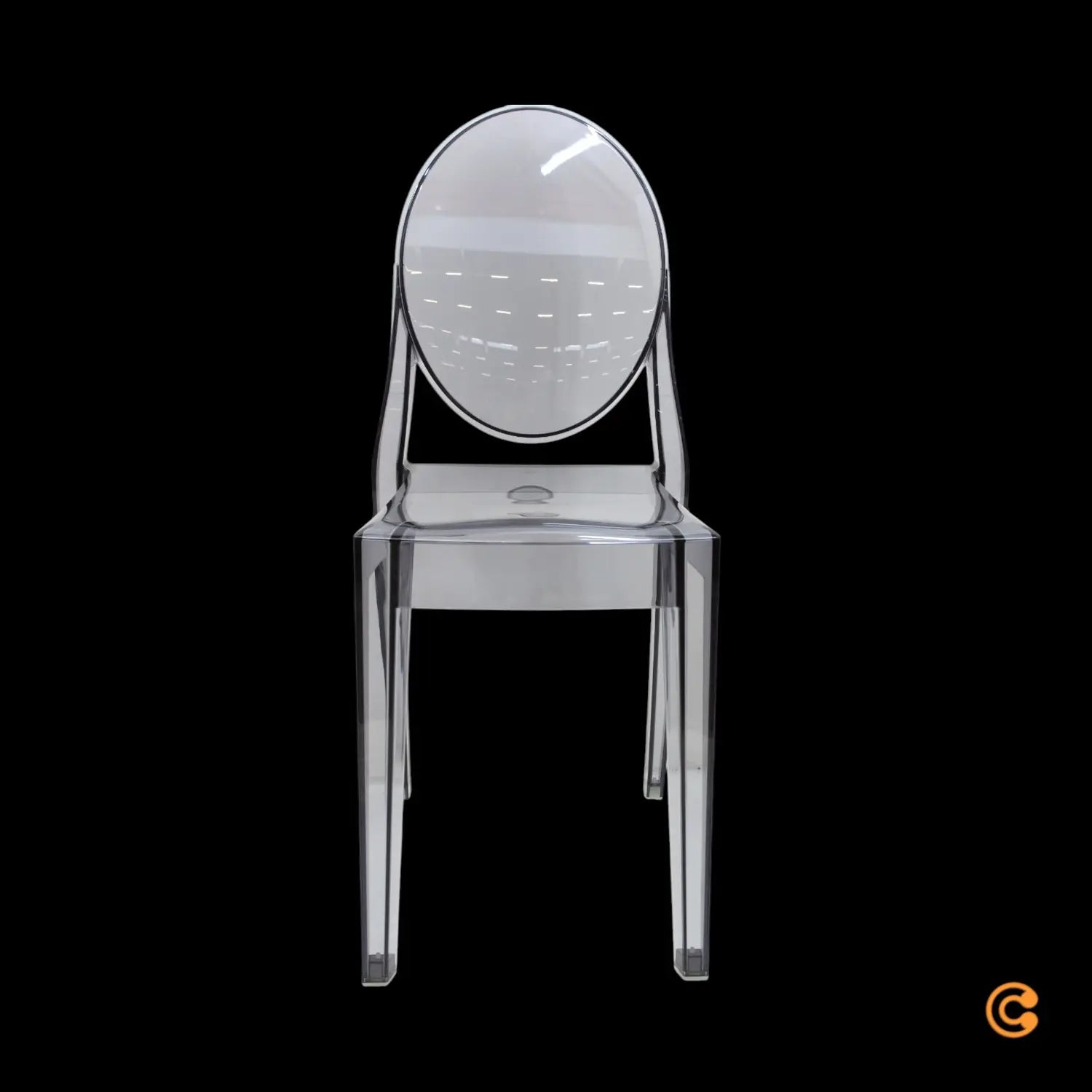B-Ware Kartell Victoria Stuhl Designerstuhl Lehnstuhl Küchenstuhl Esszimmer Transparent