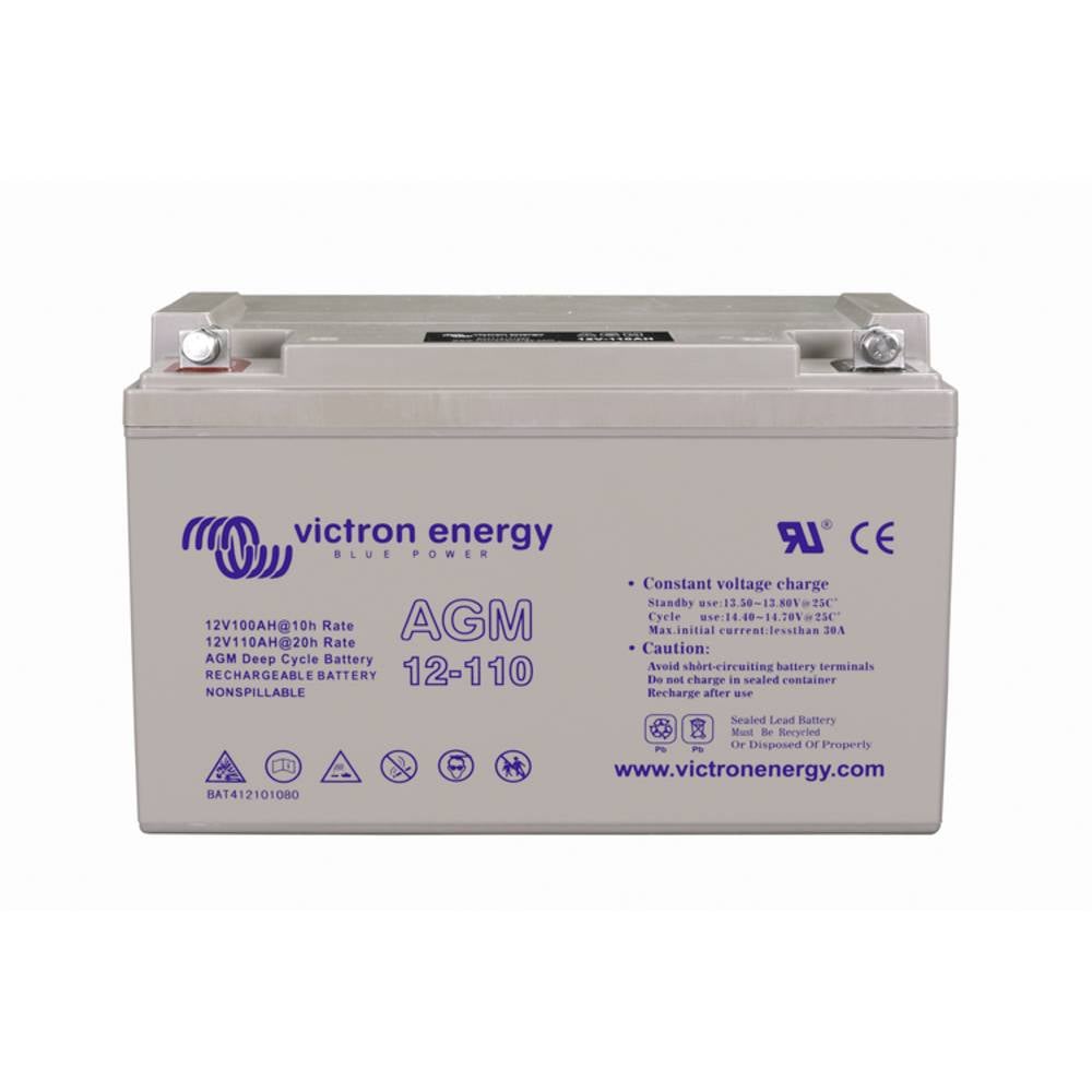 Victron Energy Batterie Akku AGM Deep Cycle Hauptakku Stromspeicher 12V 110A - 8719076036975