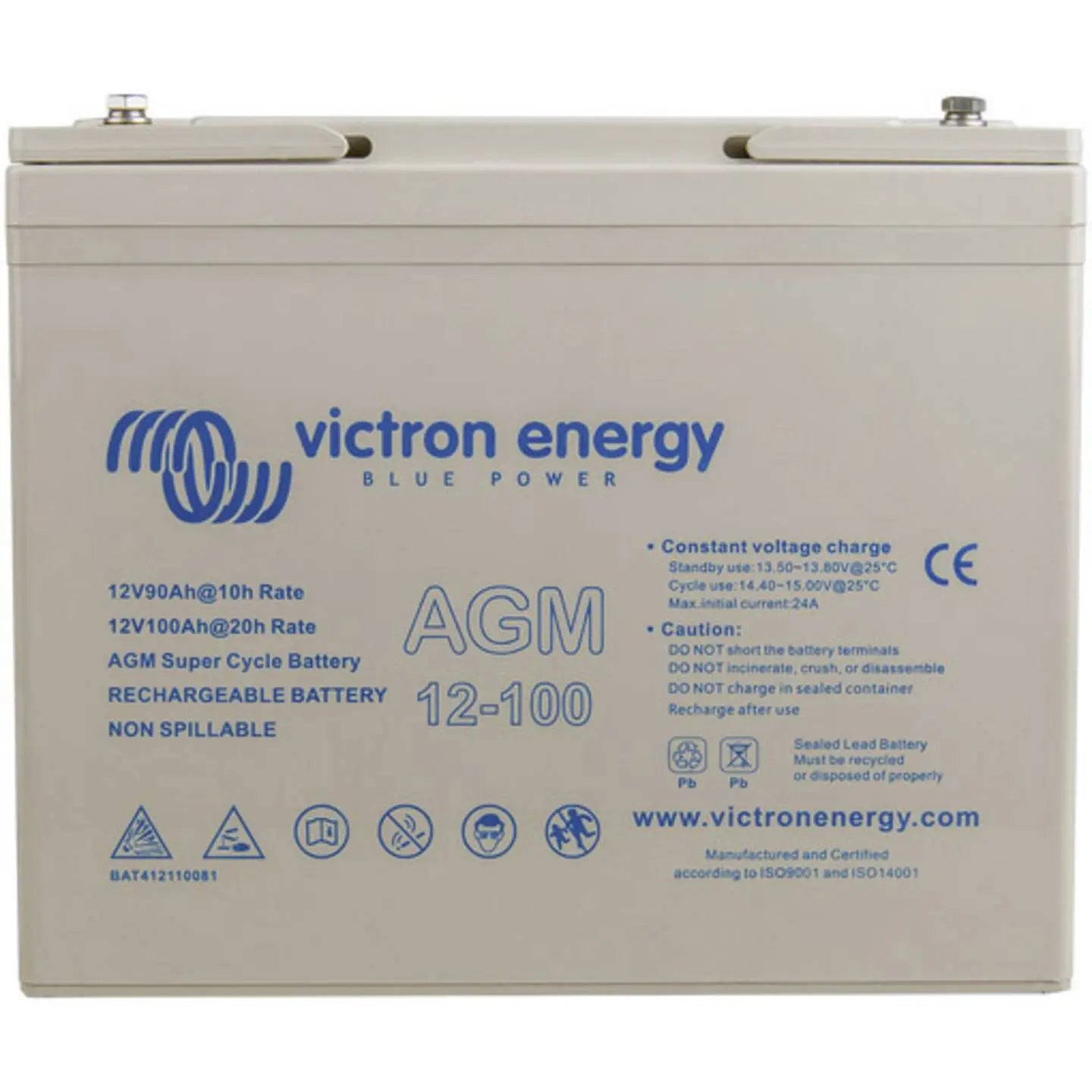 B-Ware Victron Energy Bleiakku Batterie Akku Agm 12 V 100 Ah Super Cycle Hauptakku - 8719076039990