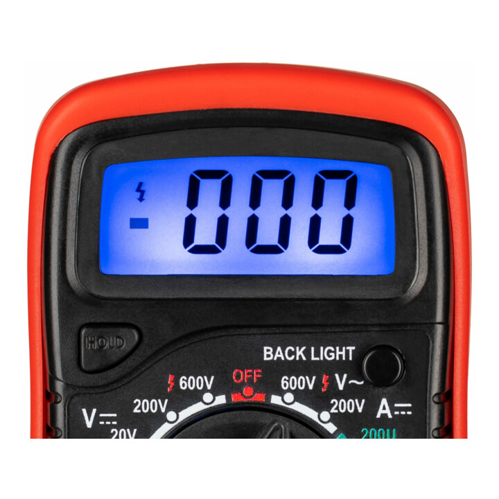 Vigor Digital Multimeter Messgerät Spannungsmesser V4324 Lcd Hintergrundlicht B-Ware - 4047728043243