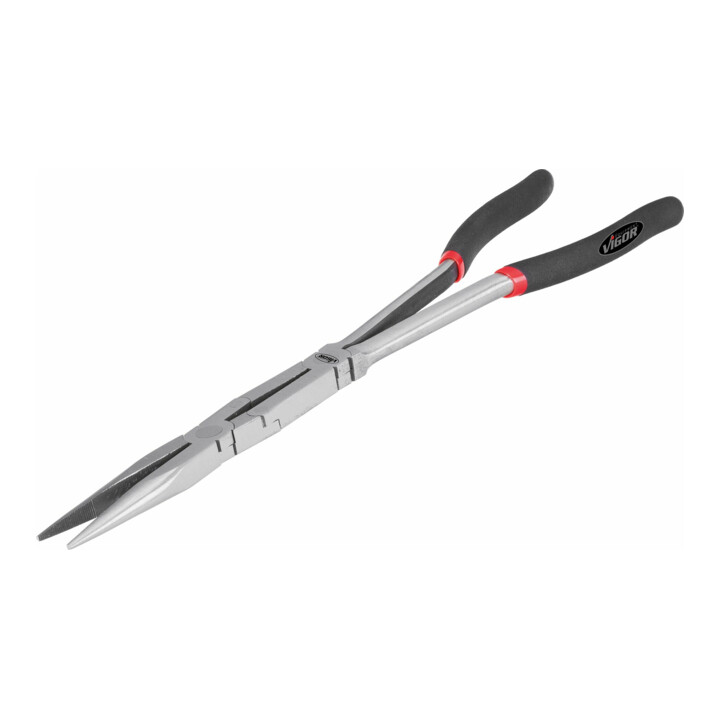 Vigor Flachrundzange Zange Werkzeug V2783 Gesamtlänge 340 Mm Schmal Gezahnt B-Ware - 4047728027830