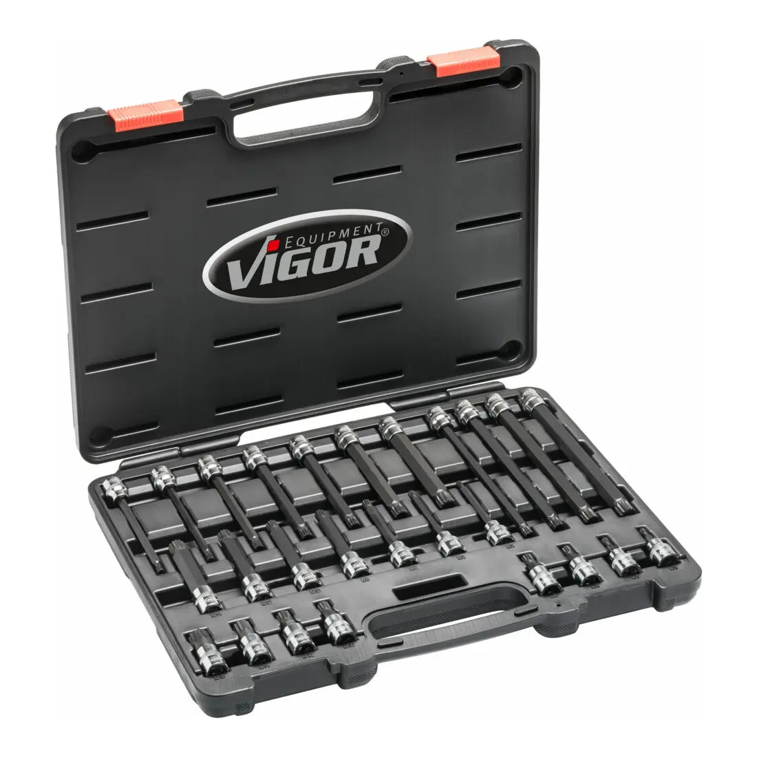 B-Ware Vigor Schraubendreher Einsatz Bit Sortiment Innenvielzahn Vierkant Xzn 26 Teilig - 4047728065894