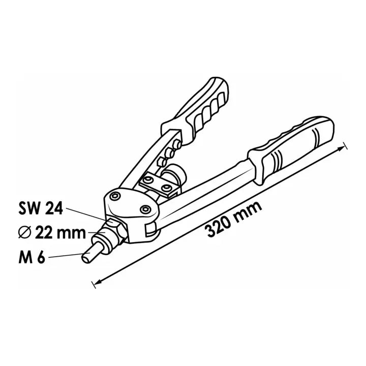 B-Ware Vigor V3735 Universal Nietzange Für Blindnieten Und Blindnietmutter - 4047728037358