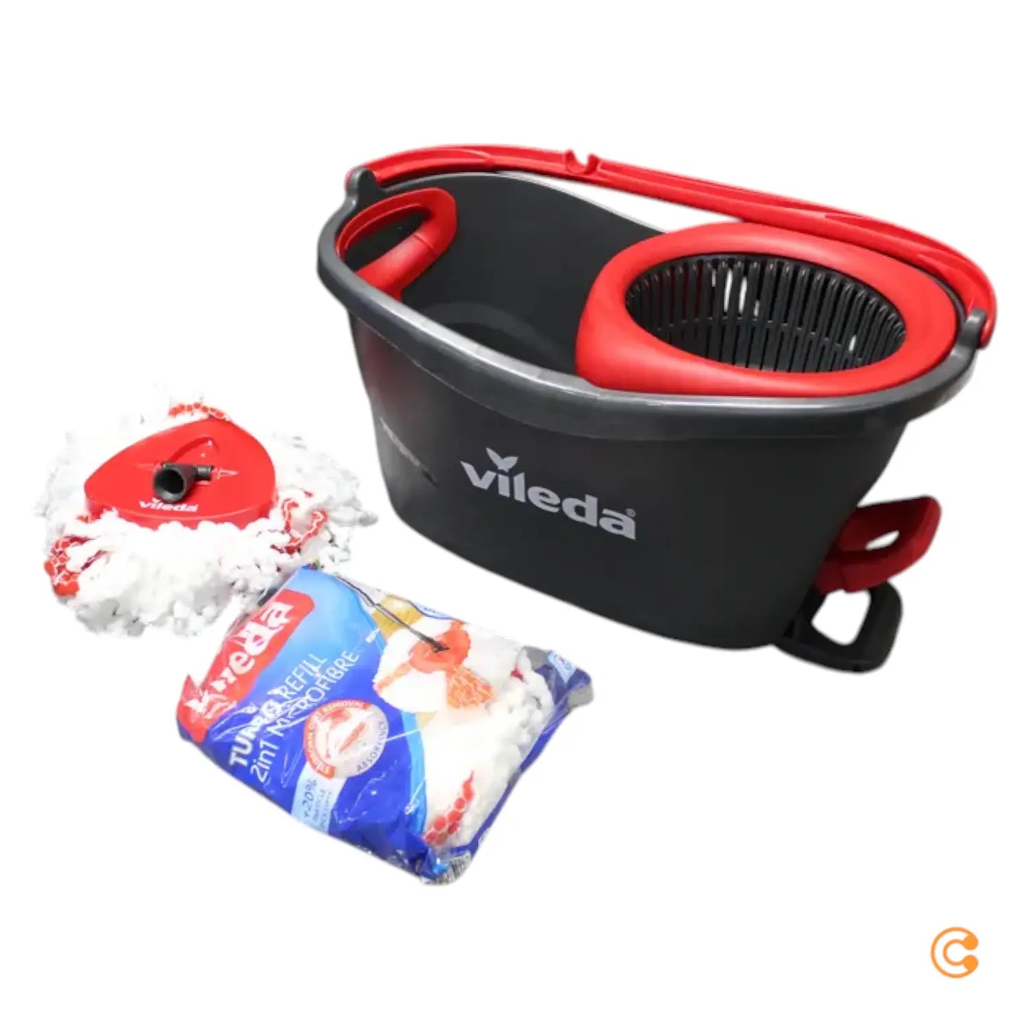 B-Ware Vileda Turbo Box Powerschleuder Bodenwischer Inkl. Ersatzkopf Siehe Text/Foto - 4023103205727