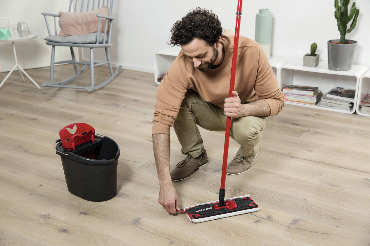 B-Ware Vileda Ultra Mat Komplett Bodenwischerset Haushaltsreinigung Eimer Wischer Mop - 4023103143876