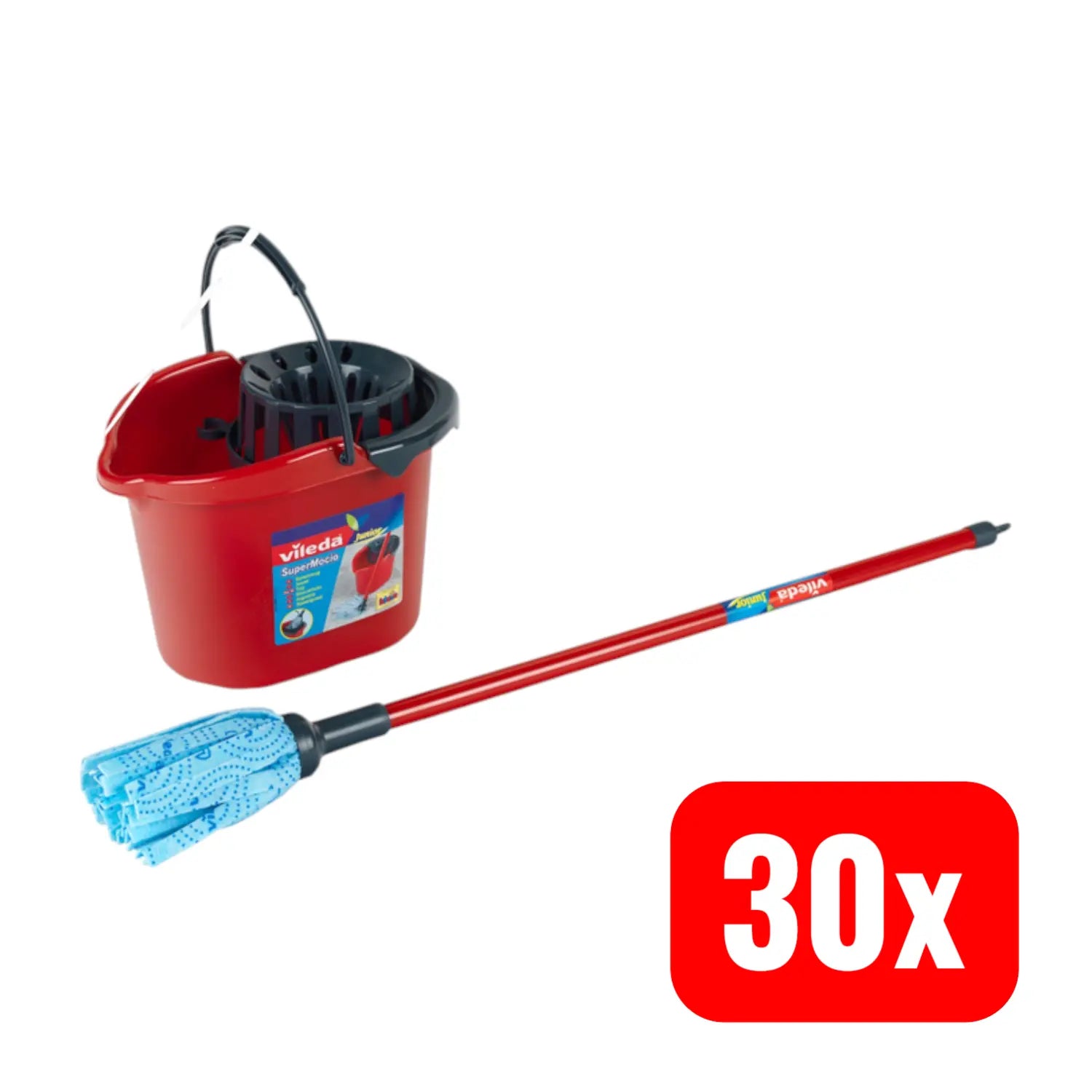 B-Ware Vileda Spielzeug Wischmopp Set Mit Eimer Und Aufsatz Wischset Wischer 30 Stück - 4009847067227