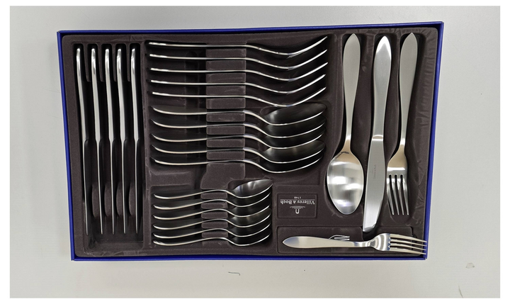 Villeroy & Boch Arthur Besteck Garnitur 30er Set Edelstahl Edelstahl Gebürstet B-Ware