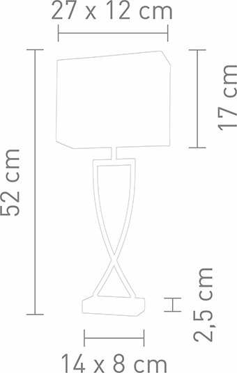 B-Ware Villeroy & Boch Toulouse Elegante Tischlampe Tischlampe Lampe Leuchte Büro 60 W - 4029599059929