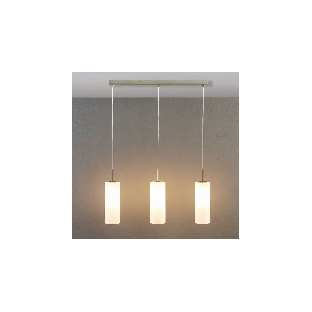 B-Ware Lindby Vinsta Hängeleuchte Pendelleuchte Deckenlampe 3 Flmg E27 Weißes Glas - 4251096524048