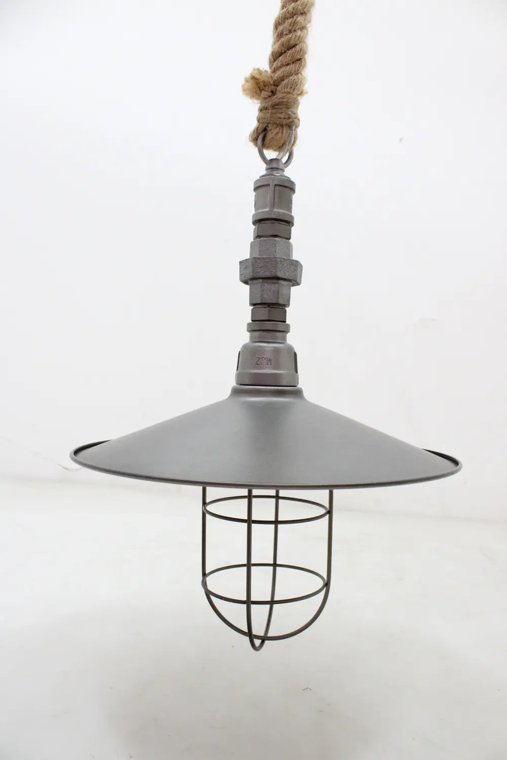 B-Ware Hängeleuchte Pendellampe Vintage Zaida Käfigschirm Grau Metall Siehe Text/Foto - 4251096550887
