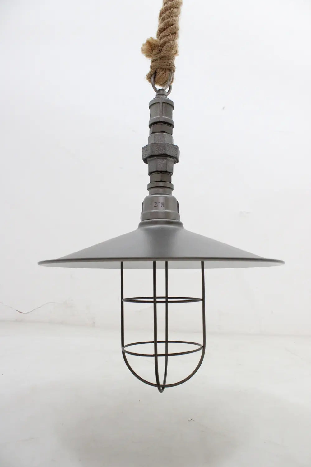 B-Ware Hängeleuchte Pendellampe Vintage Zaida Käfigschirm Grau Metall Siehe Text/Foto - 4251096550887