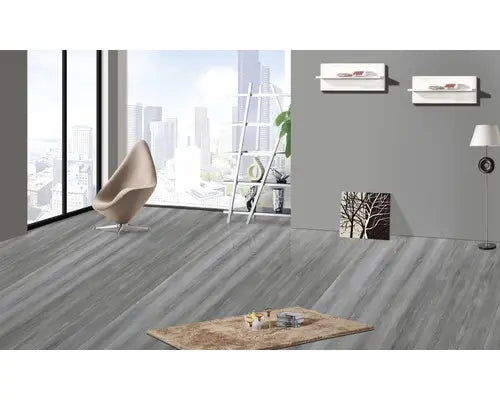 B-Ware Baya Vinylboden Designboden Diele Belag Grau Selbstklebend Landhaus 60 Stück - 4306516022939