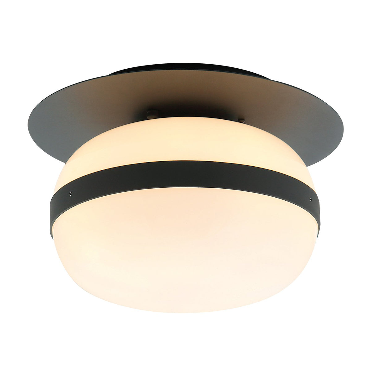 Viokef Deckenlampe Pendelleuchte Palma Glas Schirm Aluminium weiß schwarz - 5201769089052