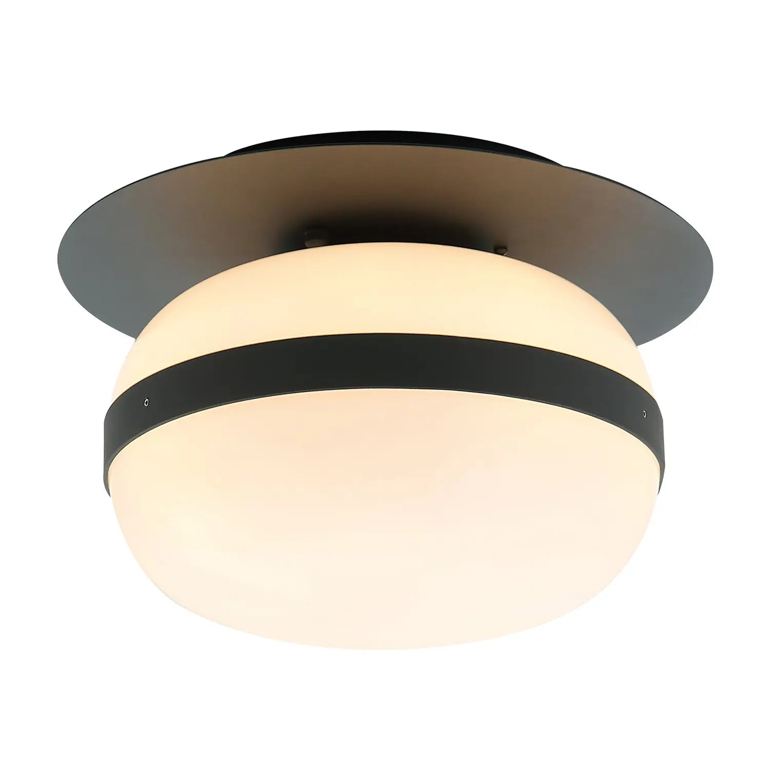 B-Ware Viokef Deckenlampe Pendelleuchte Palma Glas Schirm Aluminium Weiß Schwarz - 5201769089052