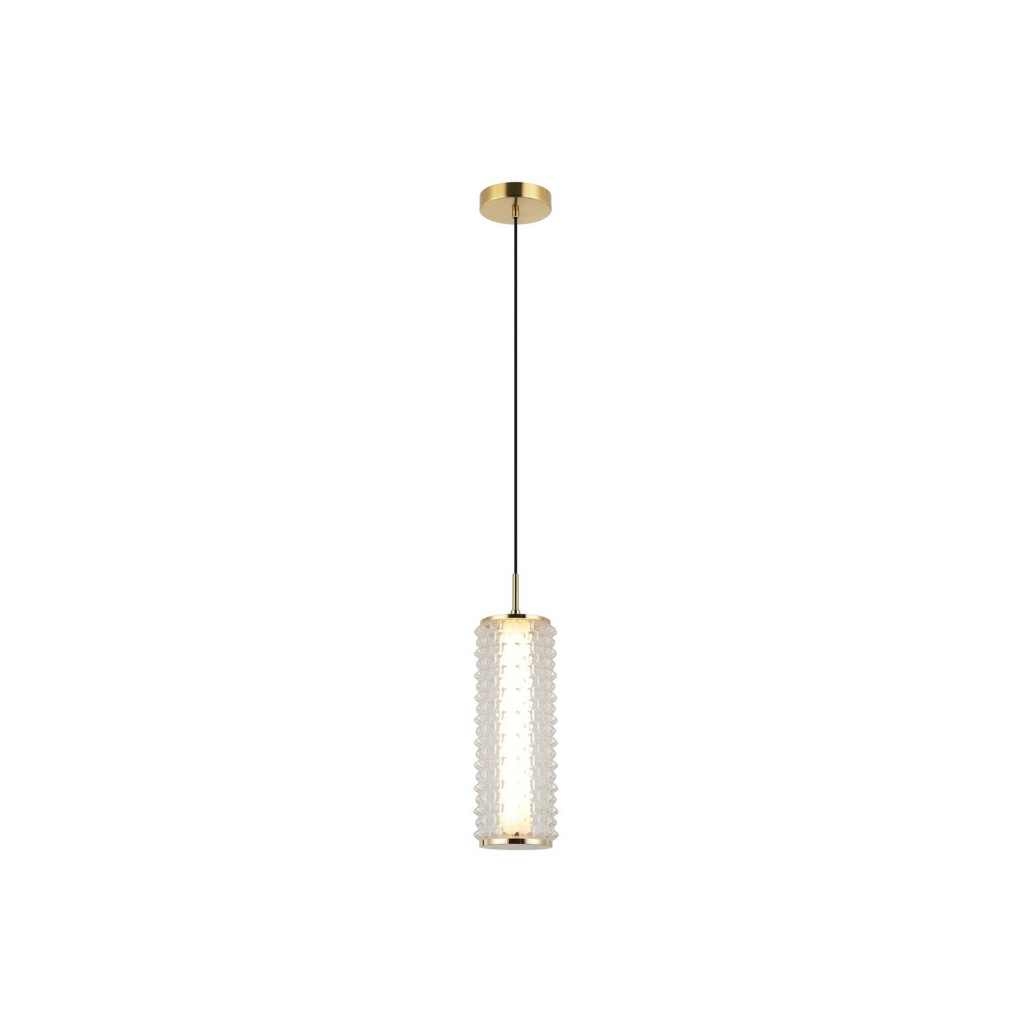 Viokef Led Pendellampe Hängelampe Leuchte Irma Goldfarben Klar Glas 18 W 3000 K B-Ware