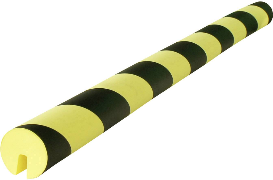 Viso Pu 208 Nj Schutzprofil Mit Schlitz Schwarz Gelb 40 Mm X 750 Mm Rammschutz B-Ware - 3321369986925