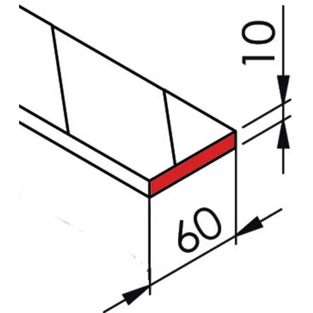 B-Ware Viso Rs Pro Schutzschaum Winkelschutz Eckschutz Schwarz Gelb Kleber 5m X 60mm - 3321360002761