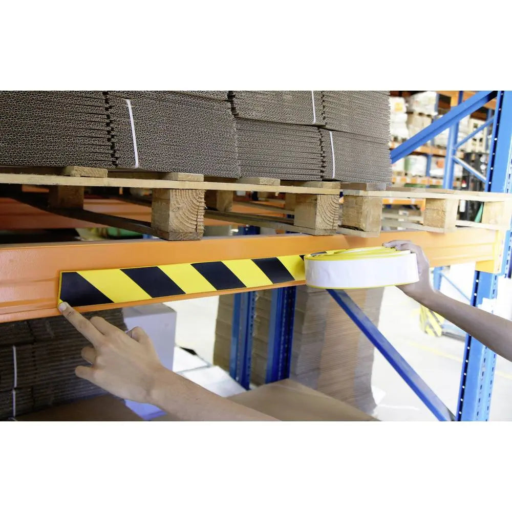 B-Ware Viso Rs Pro Schutzschaum Winkelschutz Eckschutz Schwarz Gelb Kleber 5m X 60mm - 3321360002761