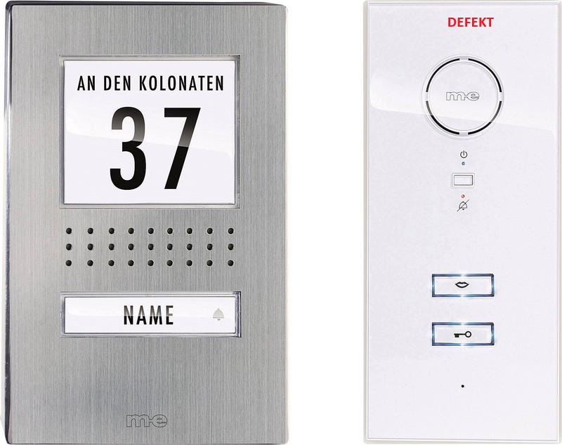 M-E modern electronics Vistadoor 111 WW Türsprechanlage Kabelgebunden DEFEKTWARE - 4250109171644