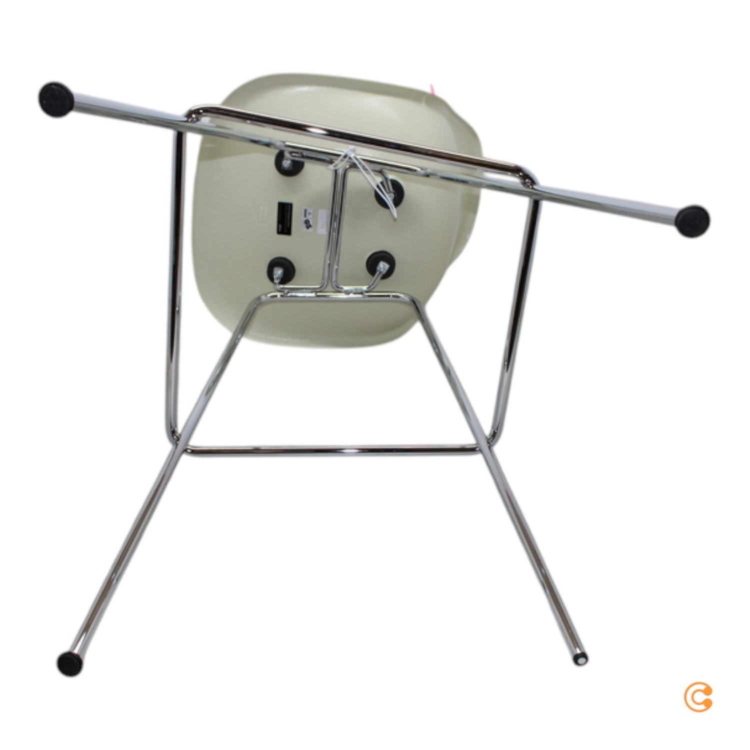 Vitra Barstuhl Hocker Sitz Eames Fiberglass Hoch Verchromt Siehe Text/Foto B-Ware - 4055737230561