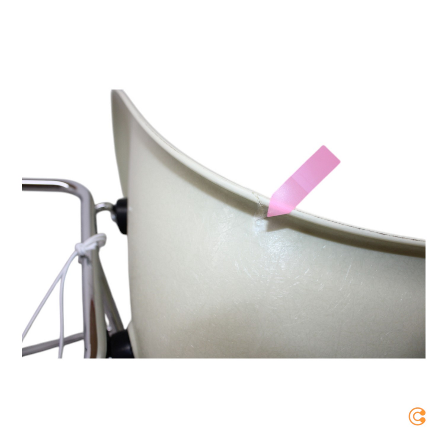 Vitra Barstuhl Hocker Sitz Eames Fiberglass Hoch Verchromt Siehe Text/Foto B-Ware - 4055737230561