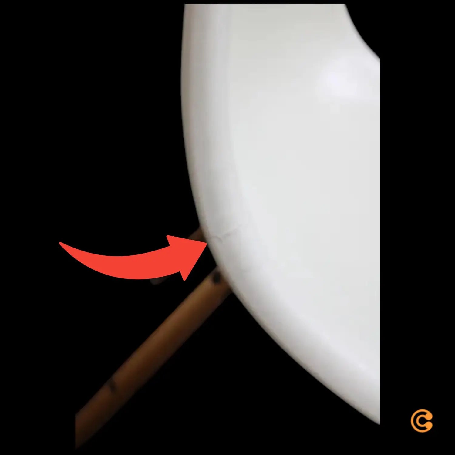 B-Ware Vitra Eames Fiberglass Side Chair Dsw Ahorn Gelb Eames Parchment Siehe Text/Foto - 4055737077074