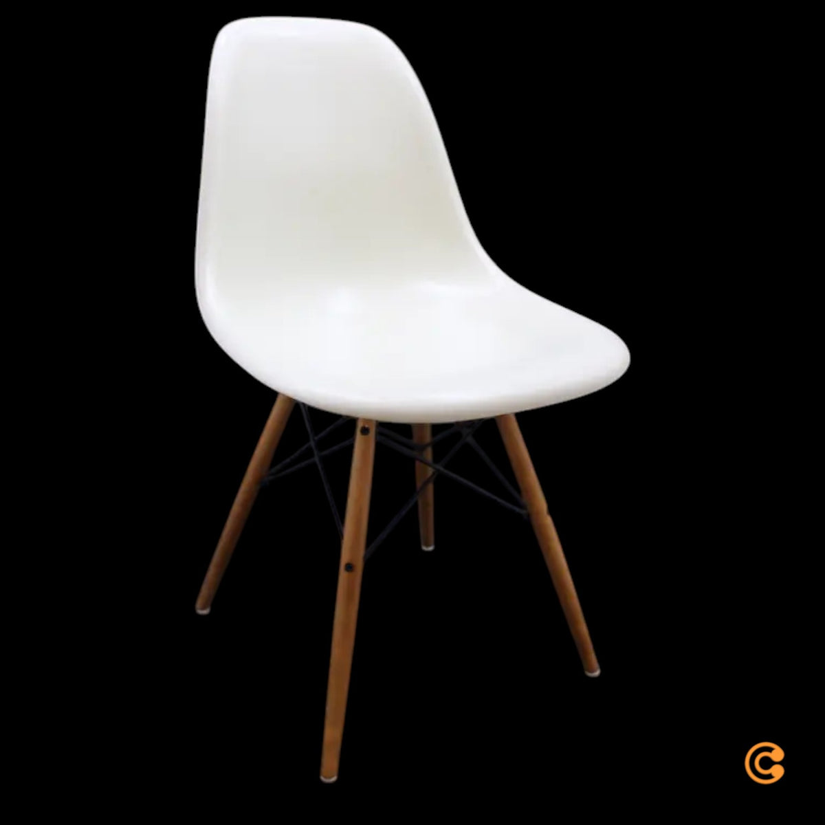 Vitra Eames Fiberglass Side Chair DSW Ahorn gelb Eames parchment SIEHE TEXT/FOTO - 4055737077074
