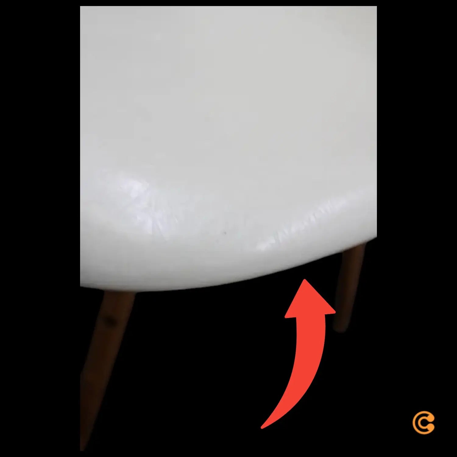 B-Ware Vitra Eames Fiberglass Side Chair Dsw Ahorn Gelb Eames Parchment Siehe Text/Foto - 4055737077074