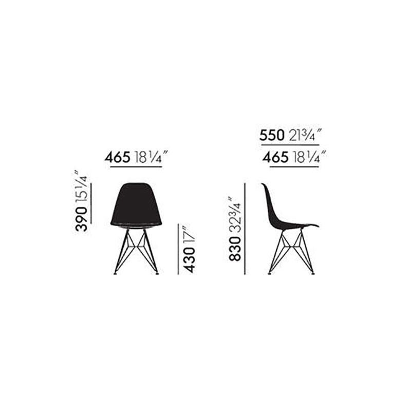Vitra Eames Fiberglass Side Chair Stuhl Dsr Weiß Eames Parchment Filzgleiter B-Ware