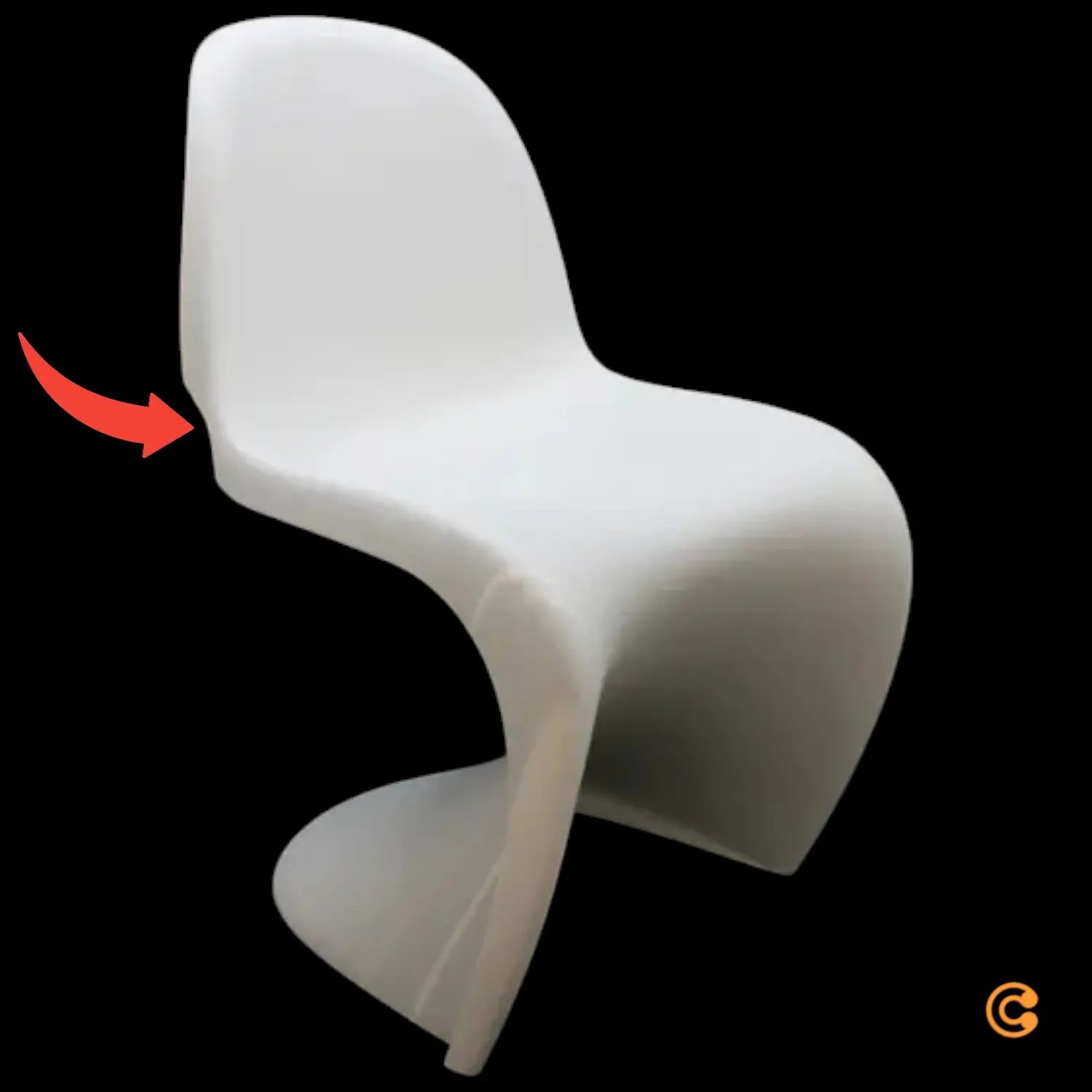 B-Ware Vitra Panton Chair Gartenstuhl Esszimmerstuhl Stuhl Weiß Siehe Text/Foto - 4055737096754