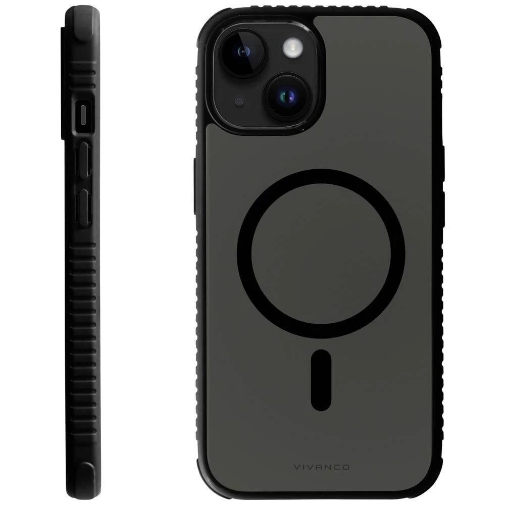 Vivanco Rückcover Handyhülle Backcover iPhone 15 MagSafe schwarz transparent - 4008928638899