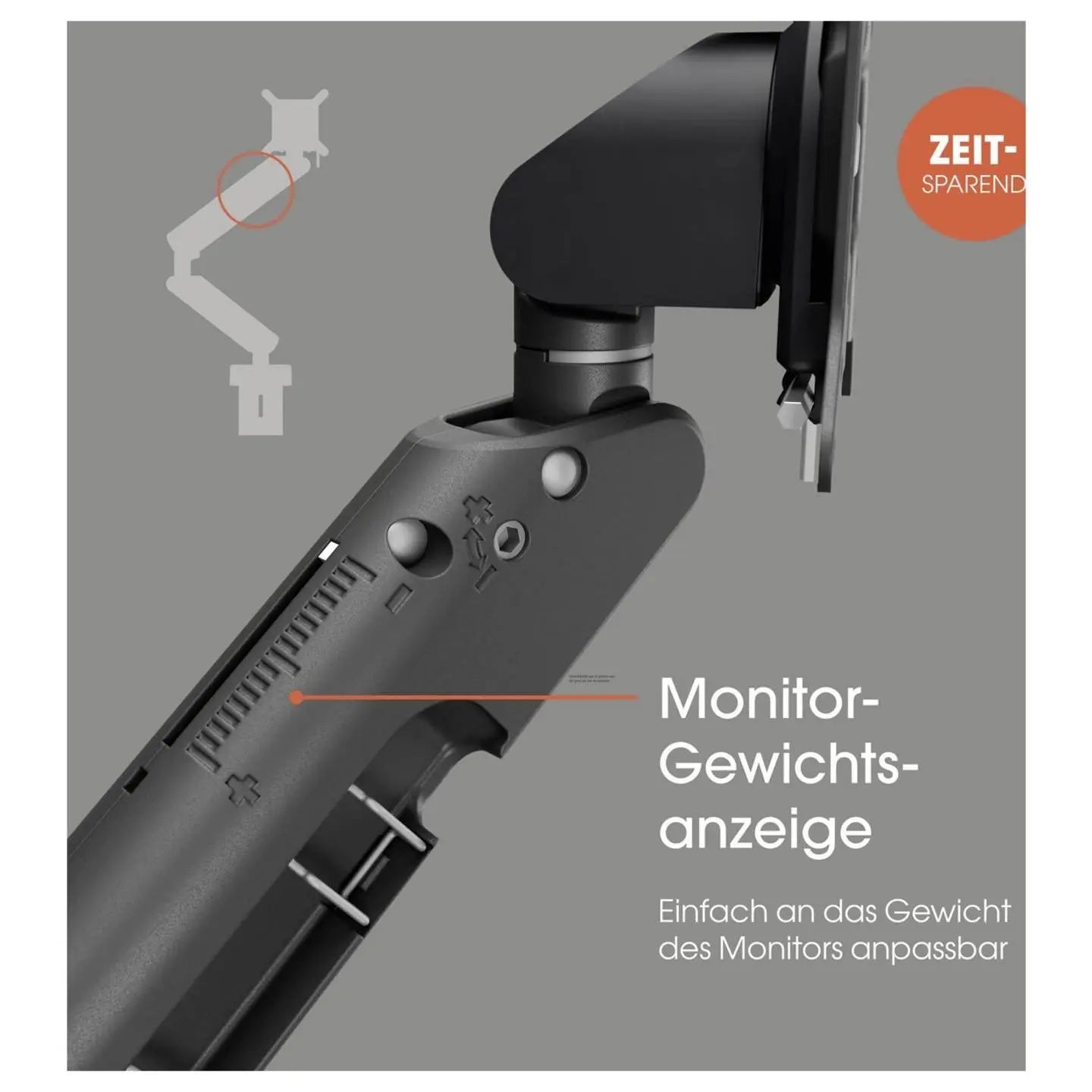 B-Ware Vogels Monitor Tischhalterung Monitorarm Momo Motion Plus Schwarz 43 Zoll - 8712285353628