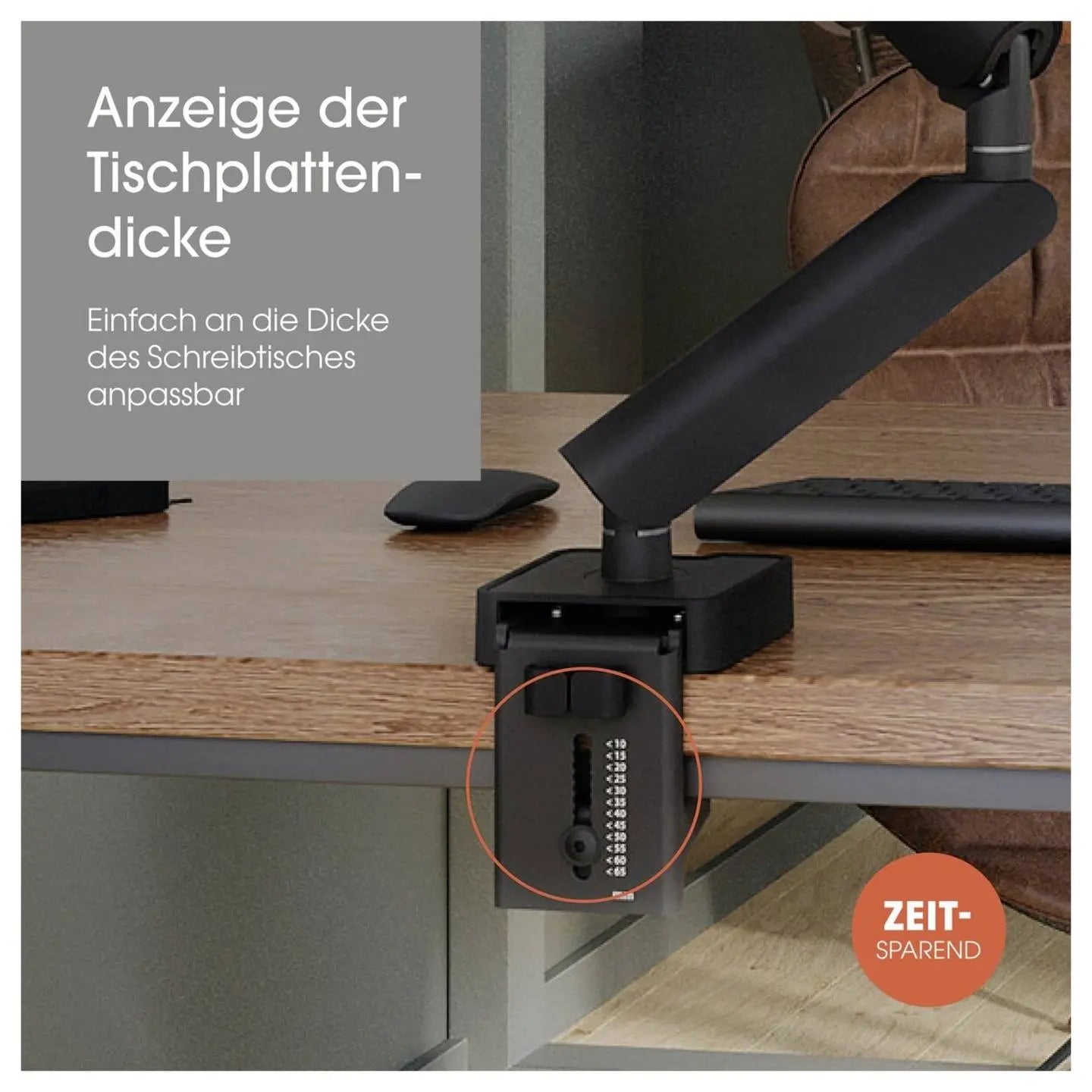 B-Ware Vogels Monitor Tischhalterung Monitorarm Momo Motion Plus Schwarz 43 Zoll - 8712285353628