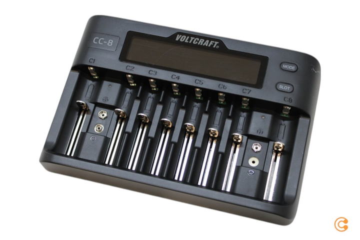 Voltcraft Cc 8 Rundzellen Ladegerät Li Ion Li Fe Po Ni Mh Ni Cd A Siehe Text/Foto C-Ware - 4053199993451