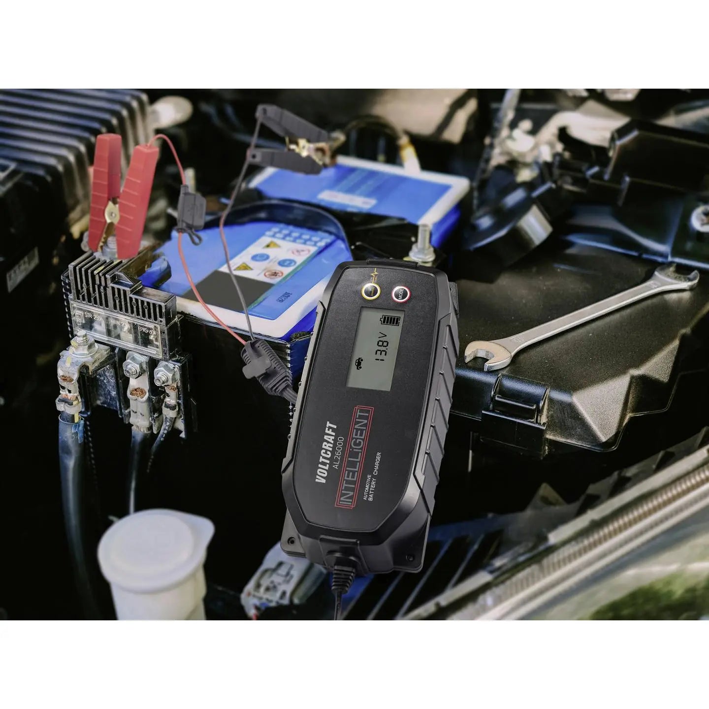 B-Ware Voltcraft Ladegerät Batterieladegerät Kfz Automatikladegerät Batterieladekabel - 4064161394152