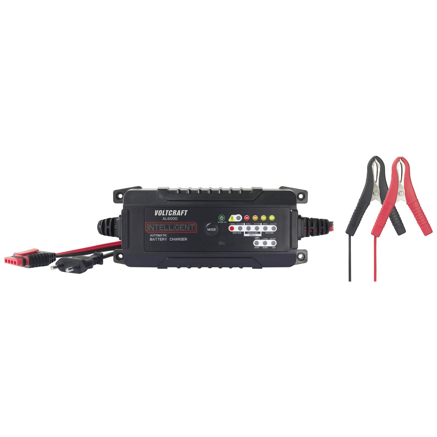 B-Ware Voltcraft Automatikladegerät Batterielader Ladegerät 6 V 12 V 6 A Bleisäure Akku - 4064161325415