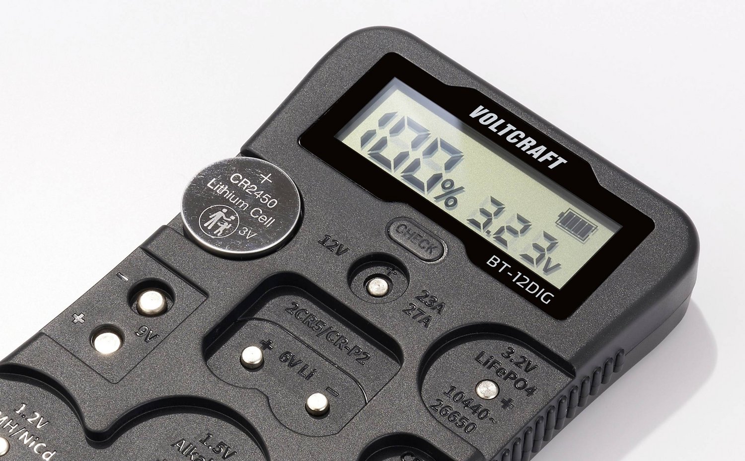 B-Ware Voltcraft Batterietester Bt 12 Dig Messbereich Messgerät Siehe Text/Foto - 4064161259307