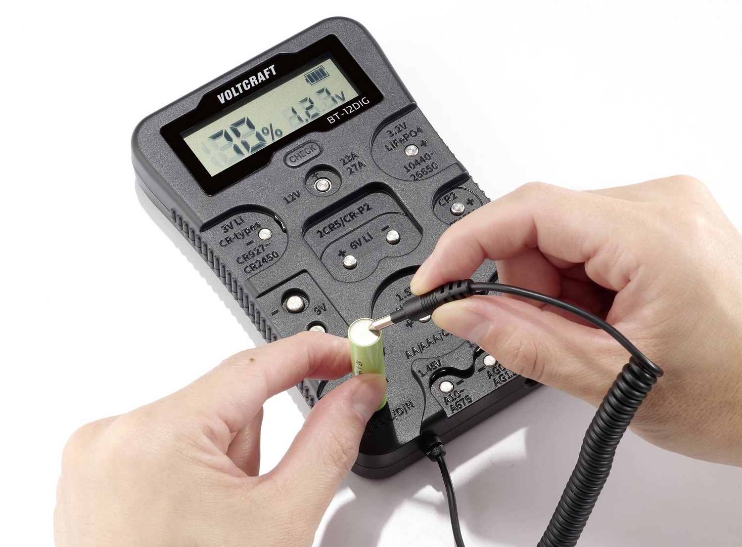 B-Ware Voltcraft Batterietester Bt 12 Dig Messbereich Messgerät Siehe Text/Foto - 4064161259307